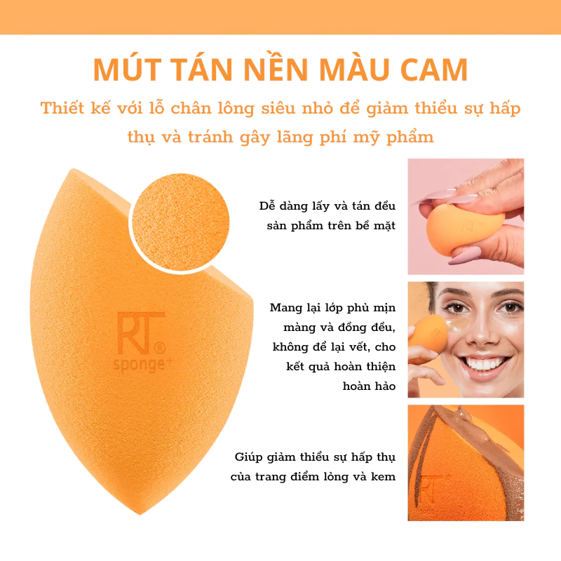 Mút Tán Kem Nền RT REAL TECHNIQUES Miracle Complexion 91566